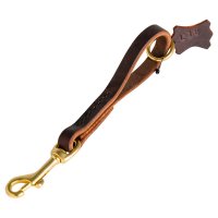 Comfy Leather Dog Leash Pull Tab