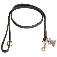 Handmade Leather Dog Leash for Walking and Training