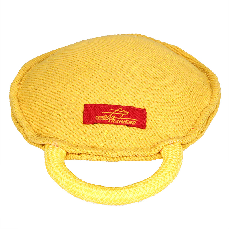 Dog Bite Tug of French Linen in Round Shape for Staffy Training