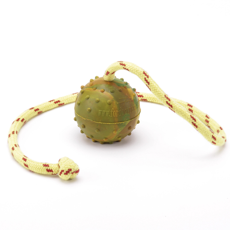 K9 Ball with Rope-Activity Dog Toy