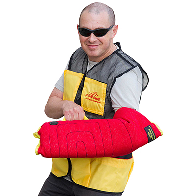 Training dog bite sleeve synthetic material