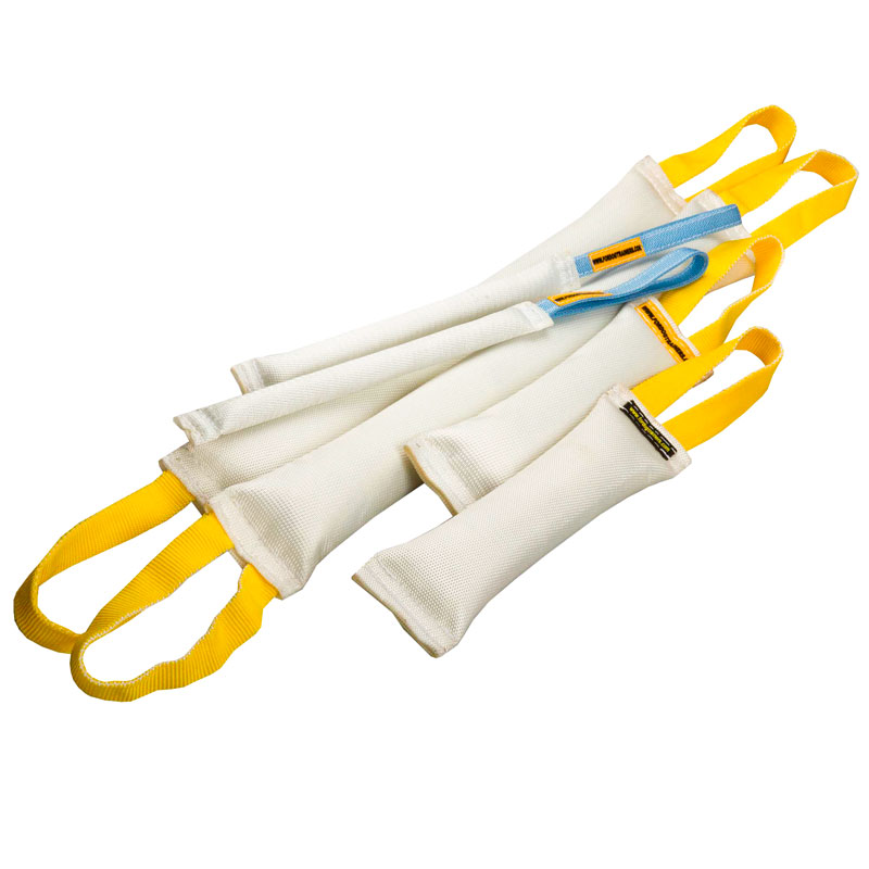 2 Fire Hose Bite Dog Tugs Training Sets (3 tugs each)